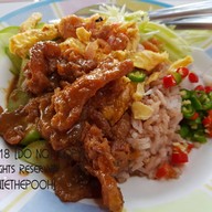 เมนูของร้าน ข้าวคลุกกะปิ ป้าเฉื่อย