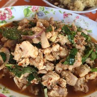 เมนูของร้าน ส้มตำหลังญส