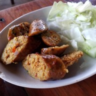 เมนูของร้าน ขนมจีนต้นก้ามปู วัดจันทร์