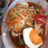 เมนูของร้าน ส้มตำหลังญส