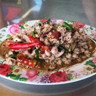 เมนูของร้าน ส้มตำเจ๊นงค์ริมน้ำวัดปริวาส ริมน้ำวัดปริวาส