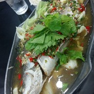 เมนูของร้าน ข้าวต้มบาทเดียว  สวนสยาม