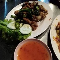 เมนูของร้าน ส้มตำบ้านส้ม