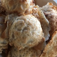 เมนูของร้าน ขนมครกชาววัง ตลาดหลังตึกสุโขทัย