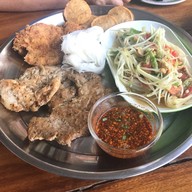 สเต็กถาดใบเตย โพธาราม ใบเตยสเต็กถาด