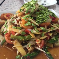 เมนูของร้าน บ้านส้มตำ ชุมแพ
