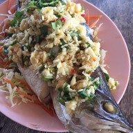 เมนูของร้าน ปลาทะเล ทับสะแก