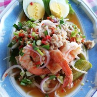 เมนูของร้าน พิณทองเรือนแพ สามพราน หลังที่ว่าการอำเภอสามพราน