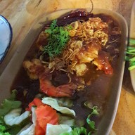 เมนูของร้าน บ่อกุ้งบ้านสวน บ้านมอญ เชียงใหม่
