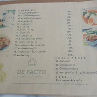 De Facto อาหารไทย กาแฟสด รังสิต คลอง3
