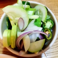 เมนูของร้าน หมูสะเต๊ะ เฮียจุ๊ย