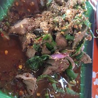 เมนูของร้าน ส้มตำหลังญส
