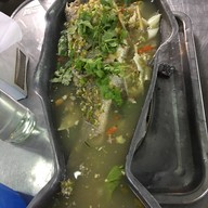 เมนูของร้าน ร้านริมเขื่อน ซีฟู้ด (ร้านกลาง)เจ้าเก่าเท่านั้น สมุทรปราการ