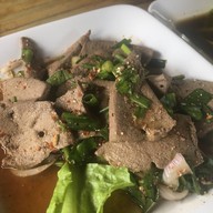 เมนูของร้าน ร้านส้มตำร้อยเอ็ด