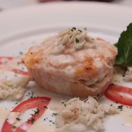 Timbale de Claire de crab au Vermouth.🦀