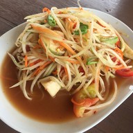 เมนูของร้าน ส้มตำแซ่บนัว (หน้าโกลบอล)