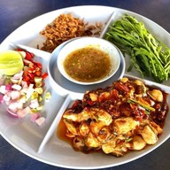 เมนูของร้าน นงลักษณ์กุ้งเผา
