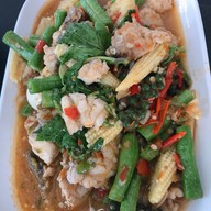 เมนูของร้าน ตำลึงทอง เลียบทางด่วนกาญจนาภิเษกใต้