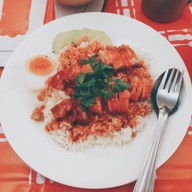 เมนูของร้าน โกคิม ข้าวหมูแดง ข้าวหมูกรอบ