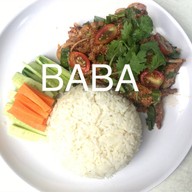 เมนูของร้าน ก๋วยเตี๋ยวหมูตุ๋น สเต็ก บ้านบาบ๋า