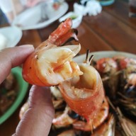 เมนูของร้าน เจ๊ไพ กุ้งเป็น บางเลน