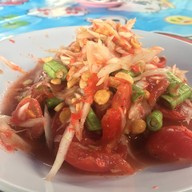 เมนูของร้าน ตุ้ยไก่ย่าง ถามทาง