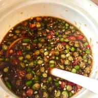 เมนูของร้าน โอเล่ข้าวมันไก่ทอดขมิ้น