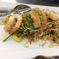 เมนูของร้าน ผัดไทยกุ้งสด ไทยอาคาร