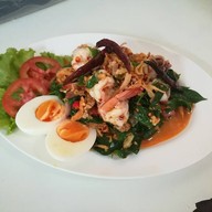 เมนูของร้าน ครัวริมน้ำ บ้านสร้าง