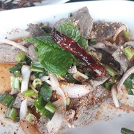 เมนูของร้าน แซ่บนัว ครัวบ้านนาศาลายา