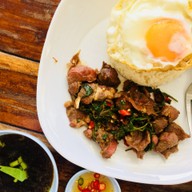 เมนูของร้าน กะเพราซะ - หลัง มข.