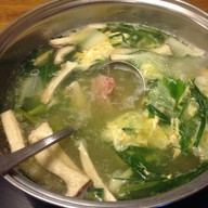 เมนูของร้าน ใบตองสุกี้ หนองคาย