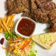 เมนูของร้าน สเต๊กแก้มบุ๋ม