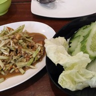 เมนูของร้าน ส้มตำโซลาว ศิริมังคลาจารย์