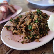 เมนูของร้าน เจ๊วรรณลาบเป็ด