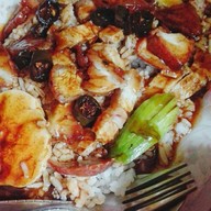 เมนูของร้าน ข้าวหมูแดงหมูกรอบราชบุรี