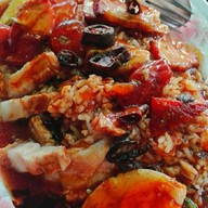 เมนูของร้าน ข้าวหมูแดงหมูกรอบราชบุรี