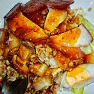 เมนูของร้าน ข้าวหมูแดงหมูกรอบราชบุรี