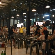 บรรยากาศ นินจาบาบีคิว ทะเลเผา-หมูกระทะ กุ้งเป็นๆ บุฟเฟต์ จอมเทียน จอมเทียนสายสอง ไม่มีสาขา