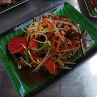 เมนูของร้าน ส้มตำหลังญส
