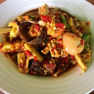 เมนูของร้าน ส้มตำป้าออ สระบุรี