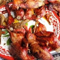 เมนูของร้าน เป็ดย่างจ่าเฉิด ตลาดสามชุก