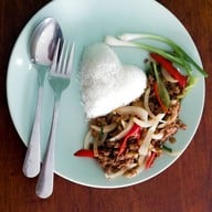 เมนูของร้าน เจ๊น้อย ต้มเลือดหมู ท่าเรือ