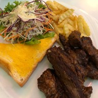 เมนูของร้าน เอ็มพีสเต็กเฮ้าส์ (มีข้าวกล่องด้วย)