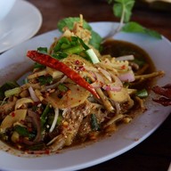 เมนูของร้าน นิว ไก่ย่างบัวตอง 2 สามแยกวิเชียรบุรี