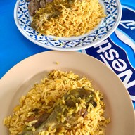 เมนูของร้าน ข้าวหมกไก่แม่เขียวท่าม้า