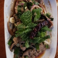 เมนูของร้าน แซ่บนัว ครัวบ้านนาศาลายา