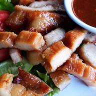 เมนูของร้าน ครัวหลงคอหมูย่าง