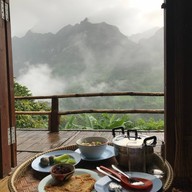 บรรยากาศ บ้านระเบียงดาว โฮมสเตย์(ส่วนคาเฟ่และอาหาร)