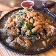 เมนูของร้าน ข้าวคลุกกะปิชาววัง ตลาดเดินเล่น